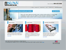Tablet Screenshot of brownsales.com